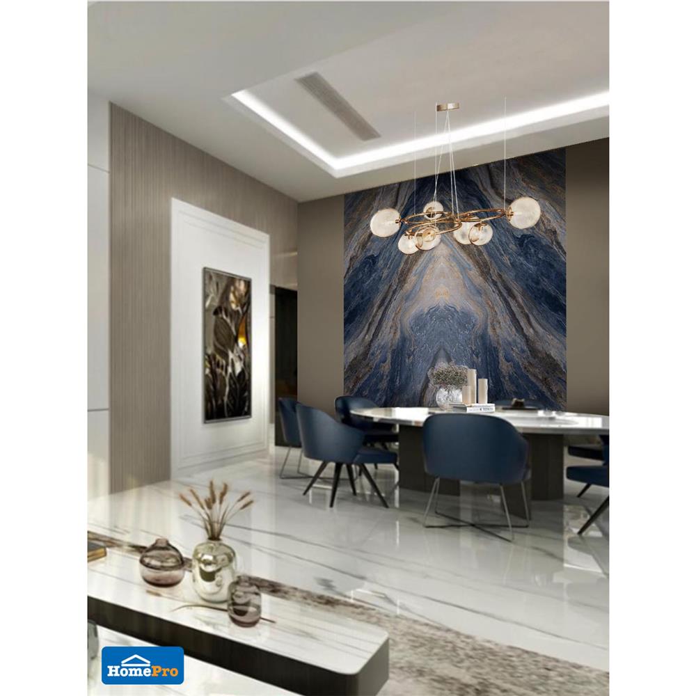 แผ่นตกแต่งผนัง LT BY COTTO ลูปมาร์เบิ้ล 2023-2 121x243 ซม.