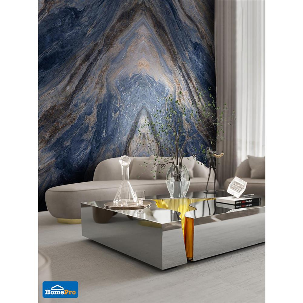 แผ่นตกแต่งผนัง LT BY COTTO ลูปมาร์เบิ้ล 2023-2 121x243 ซม.