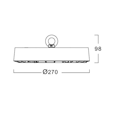 โคมไฮเบย์ LED LUMAX 55-A0602 150 วัตต์ DAYLIGHT สีดำ_4