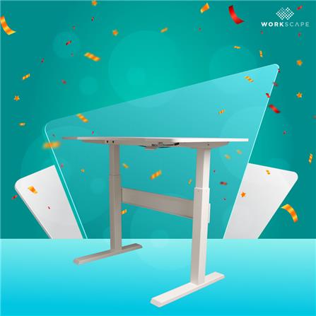โต๊ะปรับระดับโช้คแก๊ส WORKSCAPE WDH-00002 120 ซม. สีขาว_5
