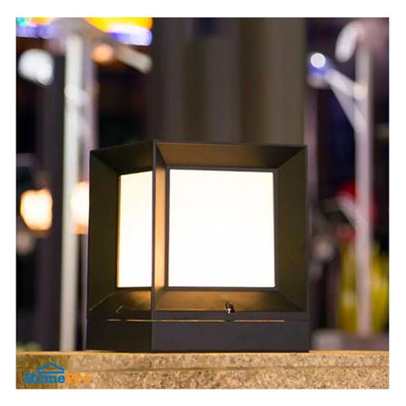 ไฟหัวเสา SOLAR LUMAX 54-L0030 24 วัตต์ DAYLIGHT/WARM WHITE สีดำ_5