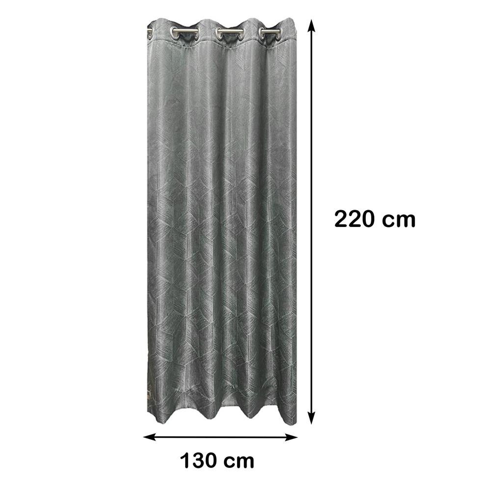 ผ้าม่าน EYELET HOME LIVING STYLE ALLIC UV 130X220 ซม. สีเทาเข้ม