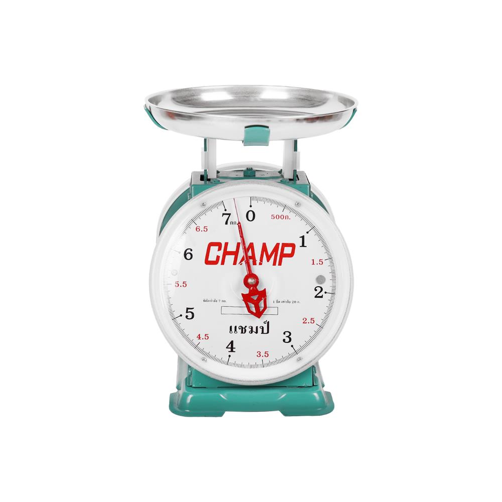 เครื่องชั่ง CHAMP 7 กก. สีน้ำเงินอมเขียว