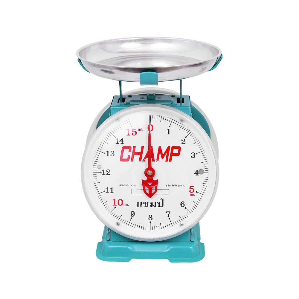 เครื่องชั่ง CHAMP 15 กก. สีน้ำเงินอมเขียว