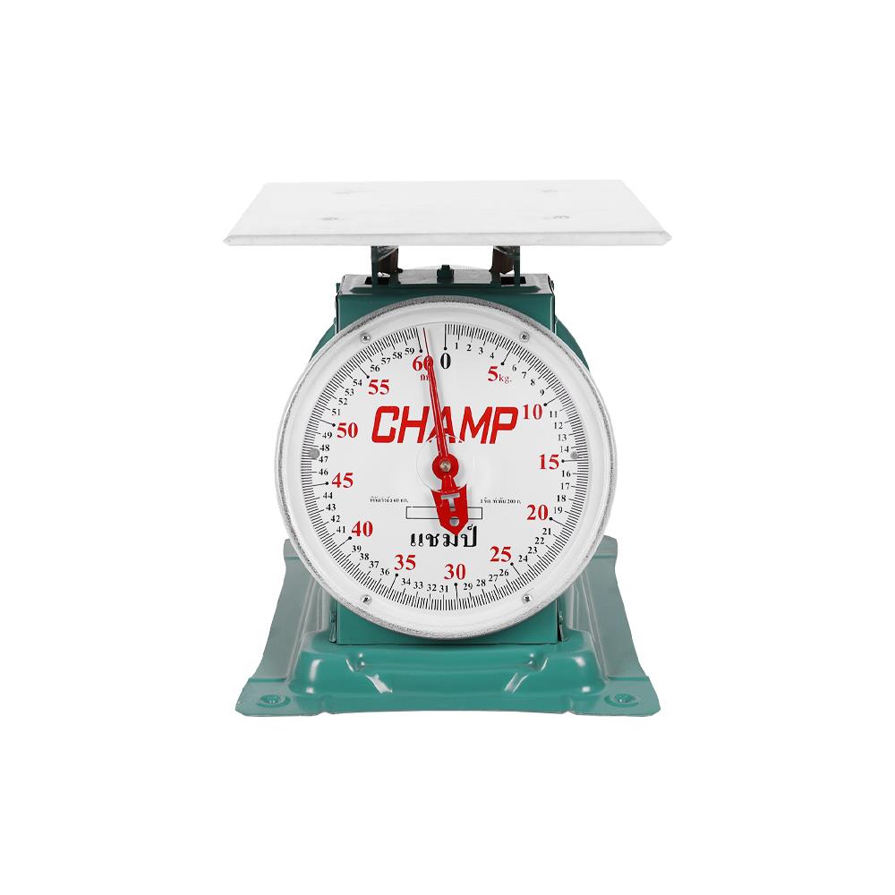 เครื่องชั่ง CHAMP 60 กก. สีน้ำเงินอมเขียว