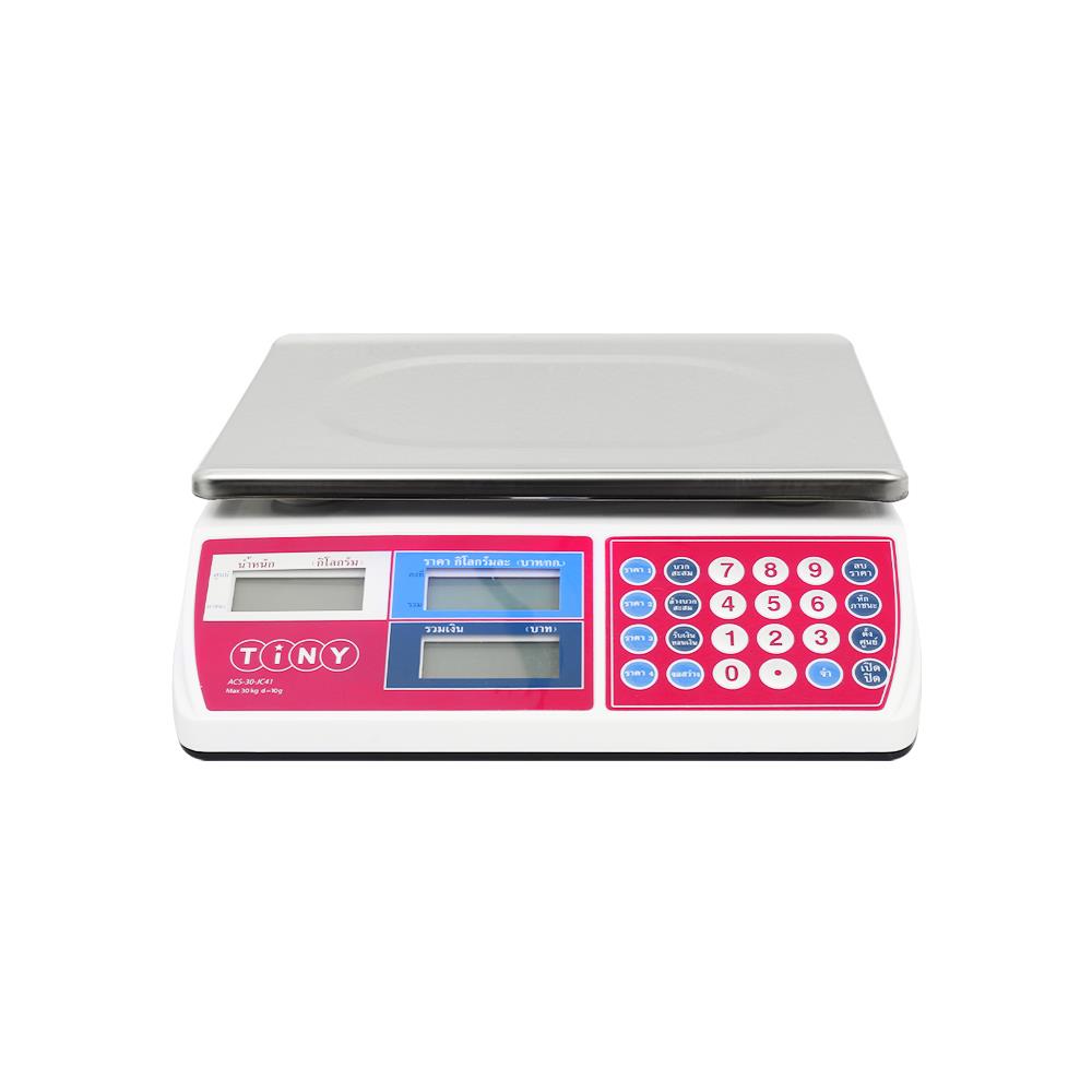 เครื่องชั่งอาหารดิจิตอล TINY JC41-30K 30 กก. สีแดง
