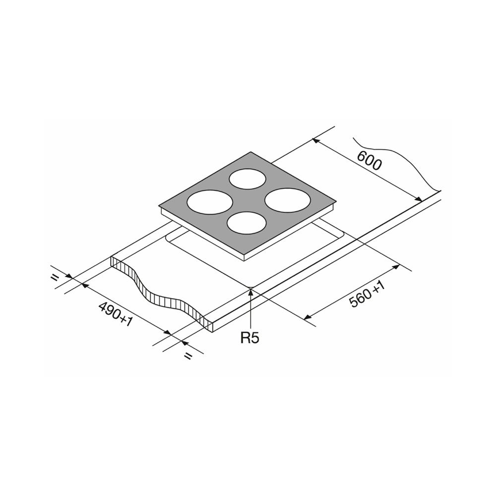 เตาฝังอินดักชั่น ELECTROLUX EHI6450BA 60 ซม.