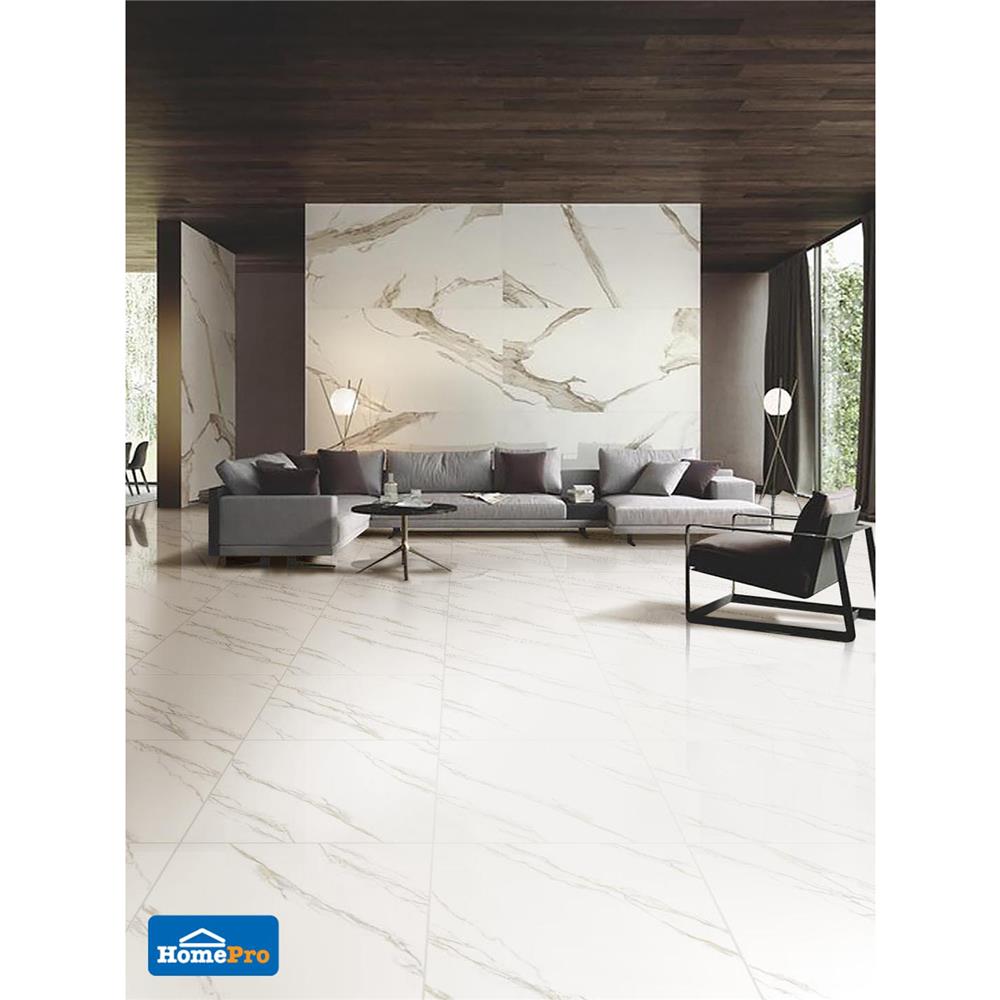 กระเบื้องพื้น 60x60 ซม. TARA ฮายอน ขาว A 1.44M2