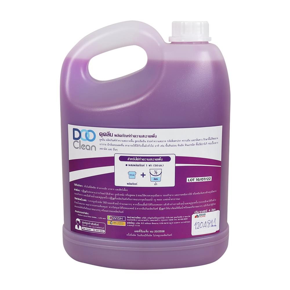 น้ำยาทำความสะอาดพื้น DOO CLEAN 4,000 มล. ยูโร