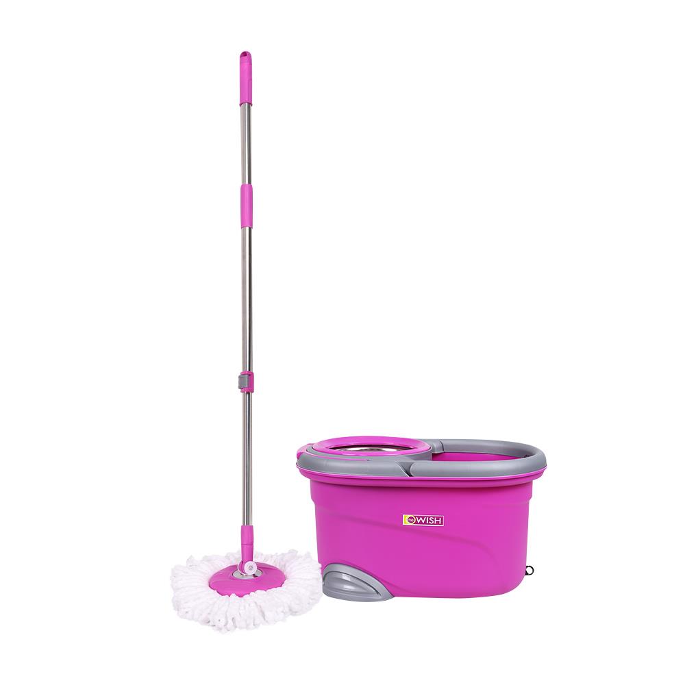 ชุดอุปกรณ์ถังปั่นพร้อมไม้ม็อบ BE WISH PINK DAILY 2 สีชมพู