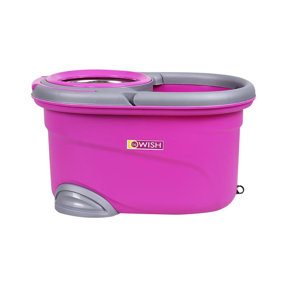 ชุดอุปกรณ์ถังปั่นพร้อมไม้ม็อบ BE WISH PINK DAILY 2 สีชมพู