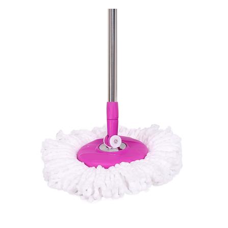 ชุดอุปกรณ์ถังปั่นพร้อมไม้ม็อบ BE WISH PINK DAILY 2 สีชมพู_1