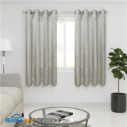 ผ้าม่าน EYELET HOME LIVING STYLE ALLIC UV 130X160 ซม. สีเทาอ่อน_4