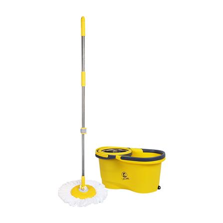 ชุดอุปกรณ์ถังปั่นพร้อมไม้ม็อบ BE MAN VETORA สีเหลือง