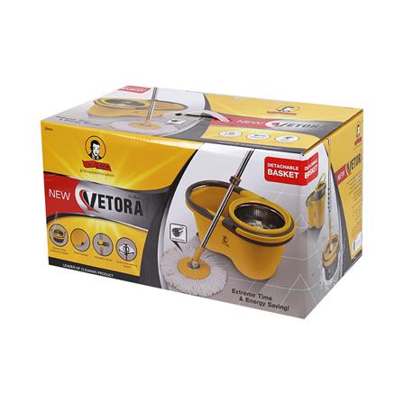 ชุดอุปกรณ์ถังปั่นพร้อมไม้ม็อบ BE MAN VETORA สีเหลือง_4