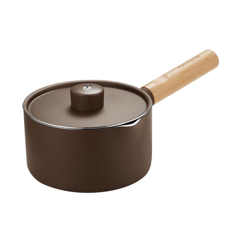 หม้อด้ามพร้อมฝา 16 ซม. JOYOUNG BROWN IH