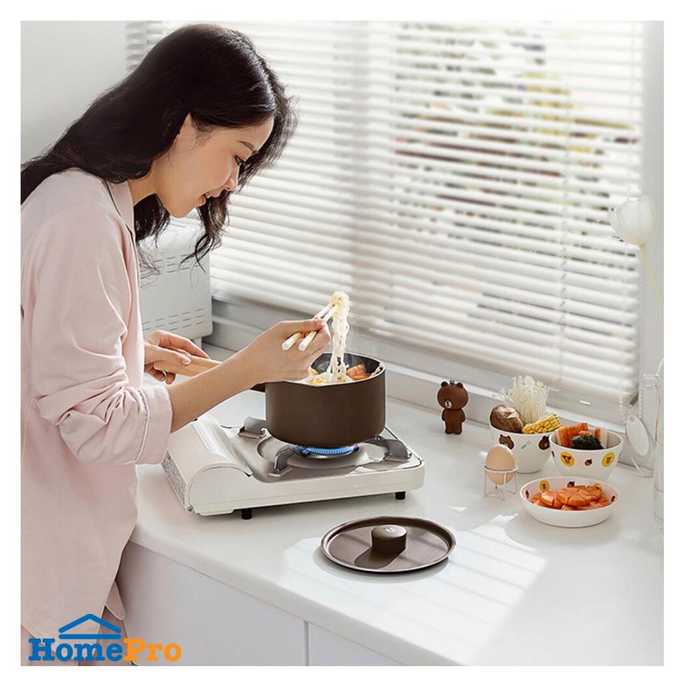 หม้อด้ามพร้อมฝา 16 ซม. JOYOUNG BROWN IH