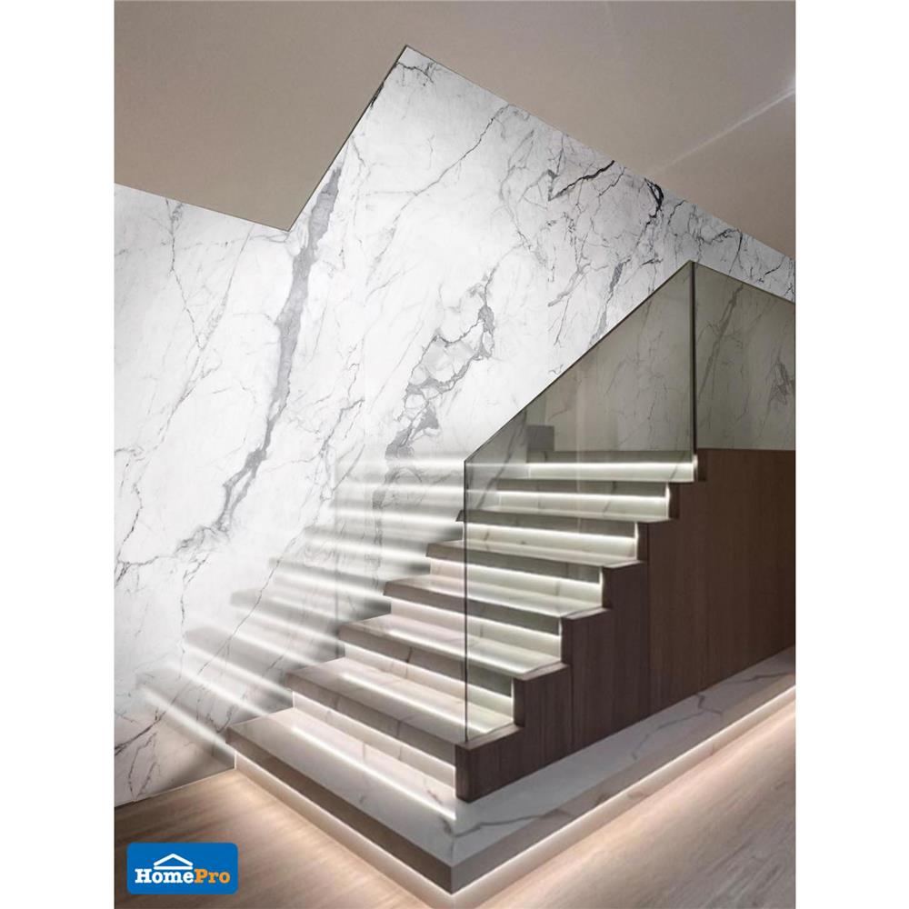 แผ่นตกแต่งผนัง LT BY COTTO ลิโดมาร์เบิ้ล 2012 121x243 ซม.