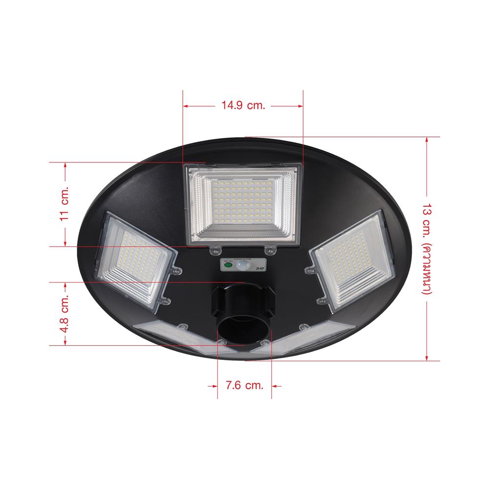ไฟสนาม SOLAR EVE 597808 500 วัตต์ เดย์ไลท์ สีดำ