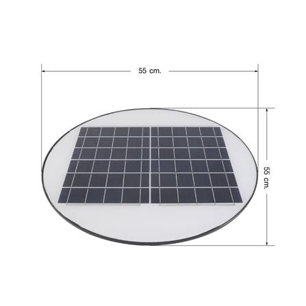 ไฟสนาม SOLAR EVE 597808 500 วัตต์ เดย์ไลท์ สีดำ_6