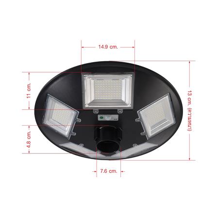 ไฟสนาม SOLAR EVE 597808 500 วัตต์ เดย์ไลท์ สีดำ_5