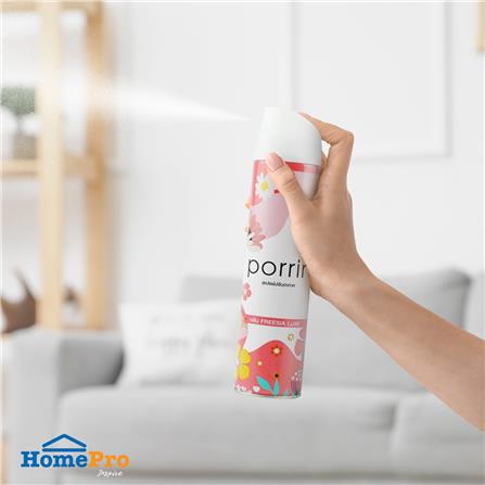 สเปรย์ปรับอากาศ PORRIN 300 มล. กลิ่นฟรีเซีย ลักซ์_3