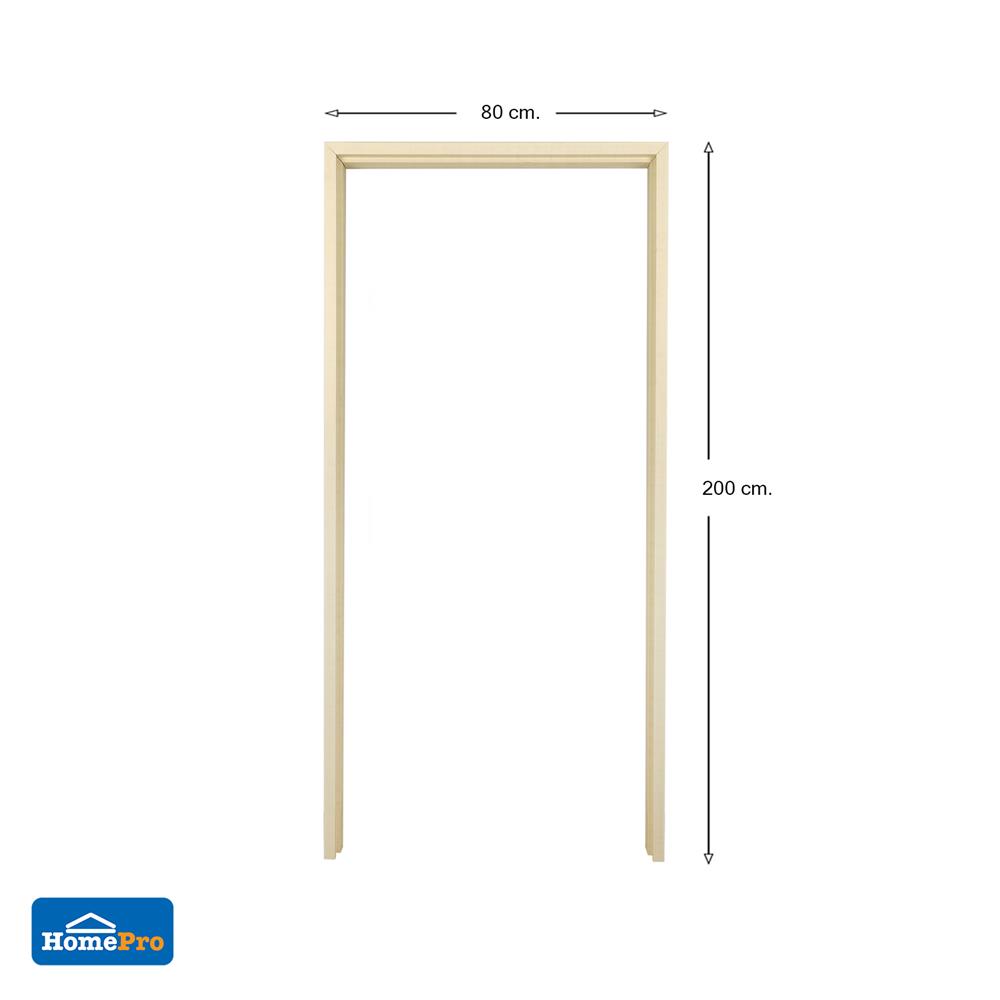 วงกบประตูไม้สังเคราะห์ AZLE WPC ULTRA 1 80x200 ซม. สีขาว