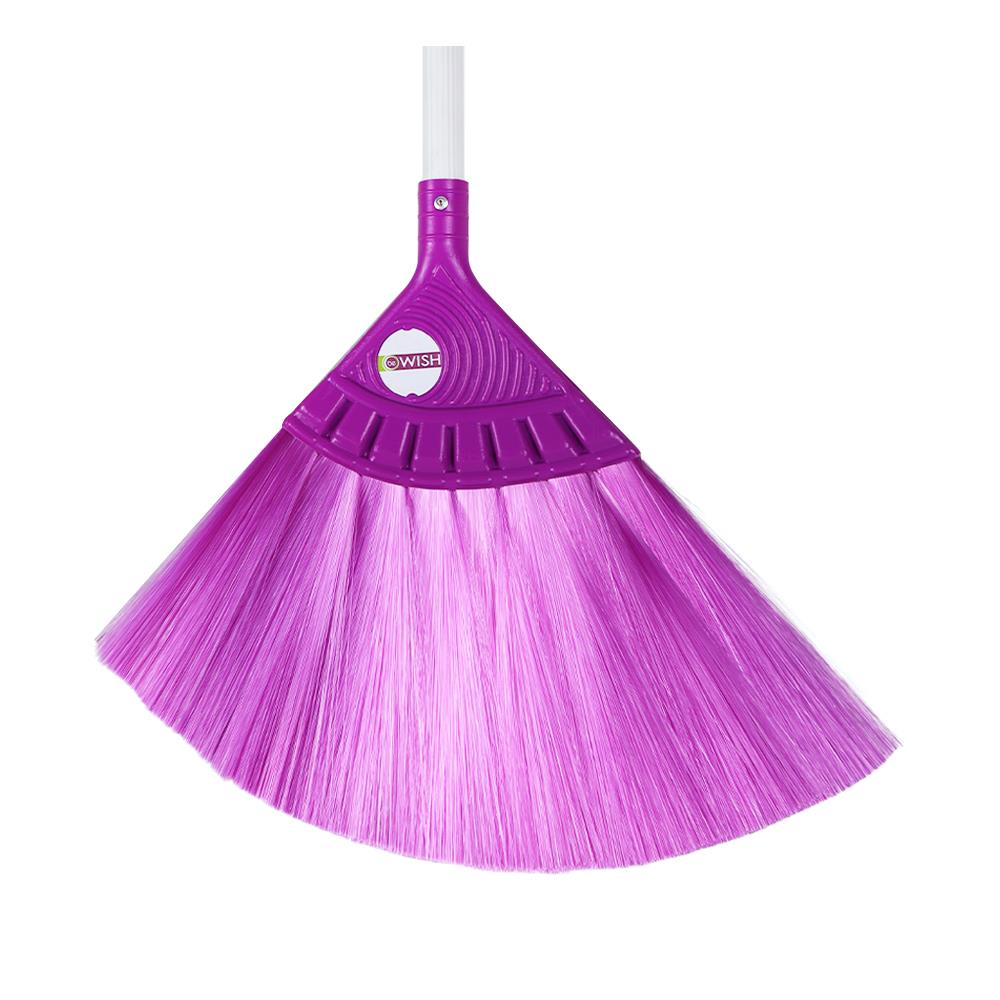 ชุดไม้กวาดไนลอนพร้อมที่โกยผง BE WISH 10 นิ้ว สีม่วง