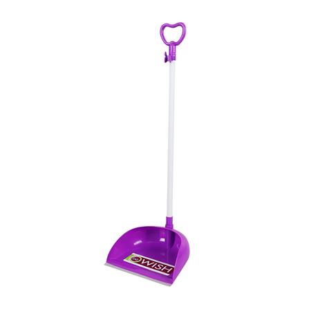 ชุดไม้กวาดไนลอนพร้อมที่โกยผง BE WISH 10 นิ้ว สีม่วง_3