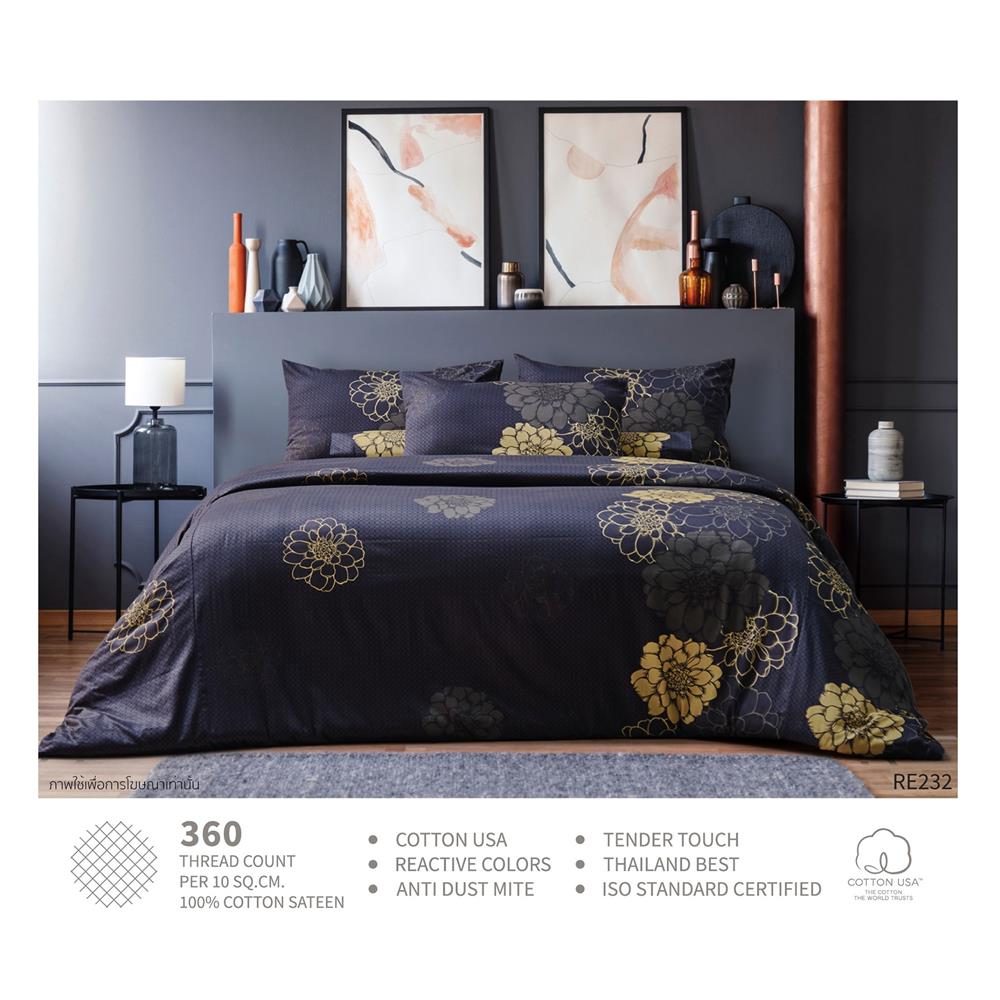 ชุดผ้าปูที่นอน 6 ฟุต 3 ชิ้น PERICO REGAL RE232