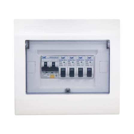 ชุดตู้คอนซูมเมอร์ยูนิต 4 ช่อง 50 แอมป์ พร้อมกันดูด RCBO EAGEL_0