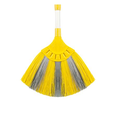 ไม้กวาดไนลอนหยากไย่ด้ามยาว BE MAN สีเหลือง_1