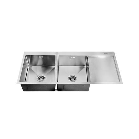 ซิงค์ฝัง 2 หลุม 1 ที่พัก AXIA TRITON 12050 สีเงิน_0