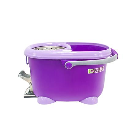 ชุดอุปกรณ์ถังปั่นพร้อมไม้ม็อบ BE WISH DOUBLE WASH BOBO MAX SERIES 2 สีม่วง_3