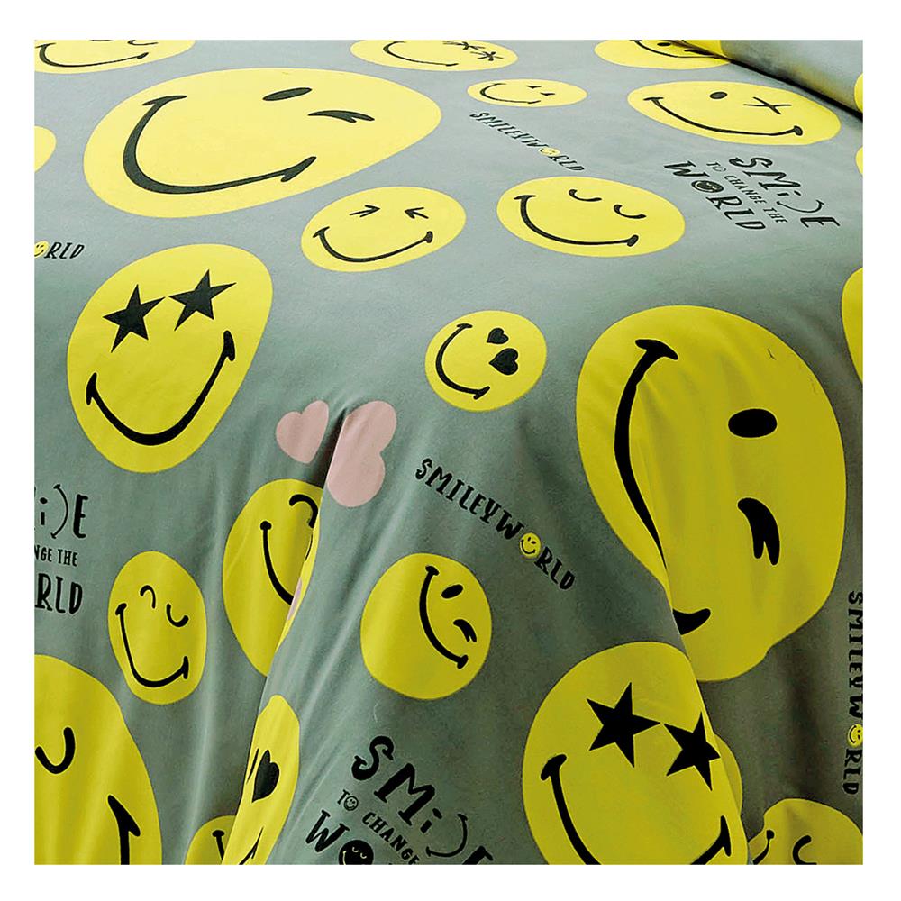 ชุดผ้าปูที่นอน 6 ฟุต 5 ชิ้น TULIP SMILEY WORLD 60012-DLC101