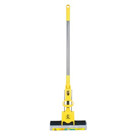 ไม้ม็อบฟองน้ำ PVA ด้ามปรับ 10 นิ้ว BE MAN สีเหลือง_1