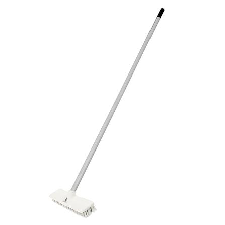 แปรงไนลอนขัดพื้นด้ามยาว BE MAN EXTRA สีเทา/ขาว_0