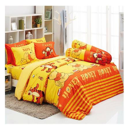 ชุดผ้าปูที่นอน 6 ฟุต 5 ชิ้น TULIP WINNIE THE POOH 60012-DLC090
