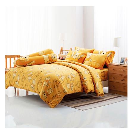 ชุดผ้าปูที่นอน 6 ฟุต 5 ชิ้น TULIP WINNIE THE POOH 60012-DLC108