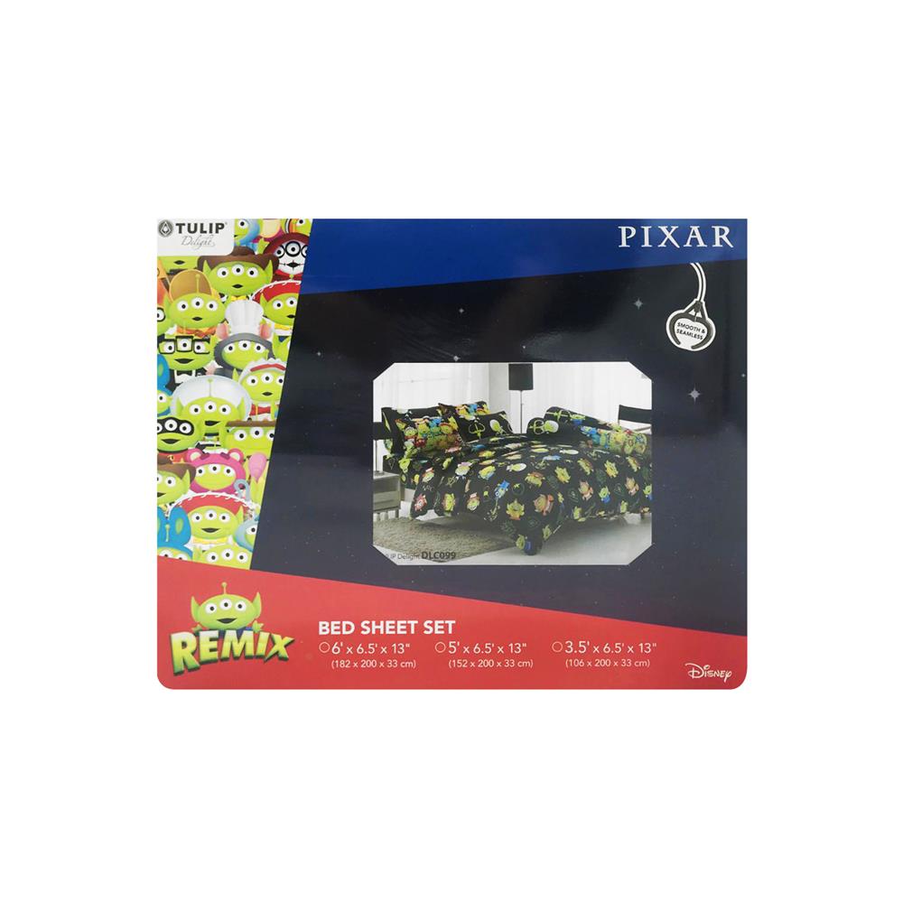ชุดผ้าปูที่นอน 6 ฟุต 5 ชิ้น TULIP TOY STORY 60012-DLC099