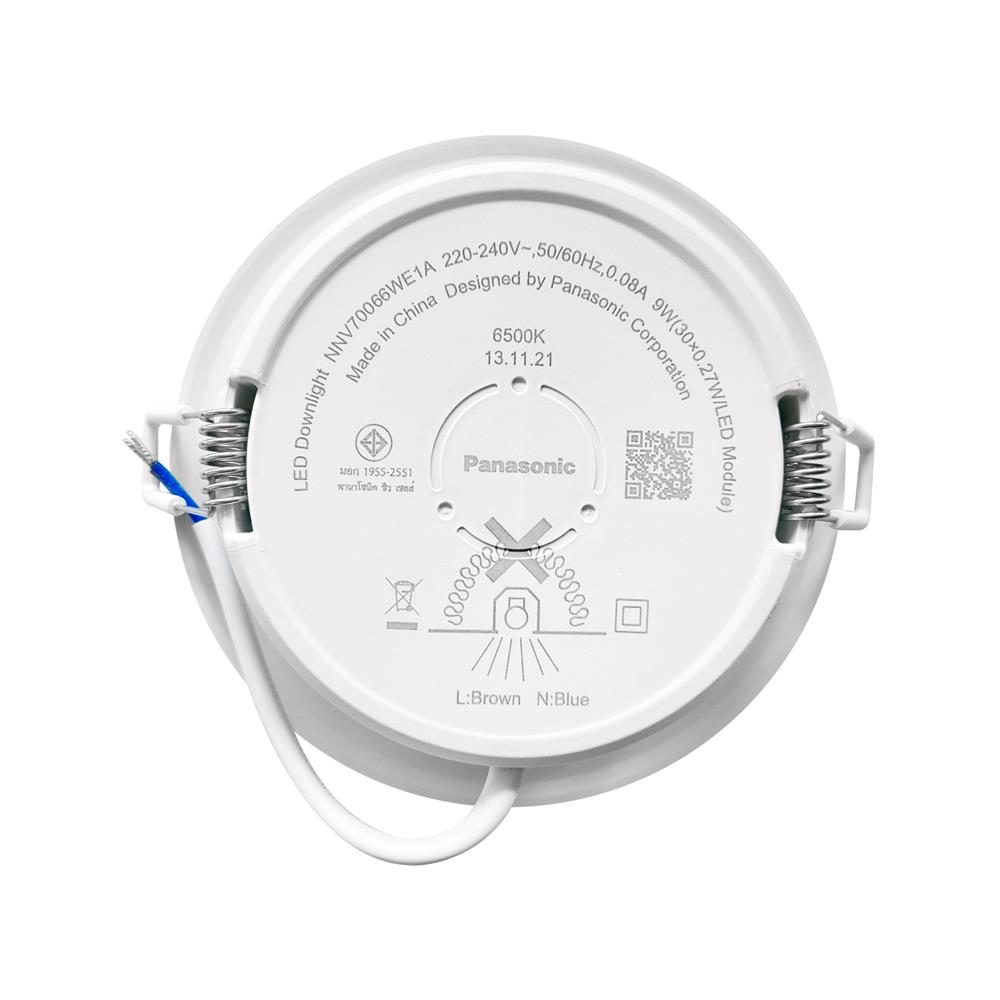 ดาวน์ไลท์ LED PANASONIC NNV70066WE1A 4 นิ้ว 9 วัตต์ DAYLIGHT สีขาว