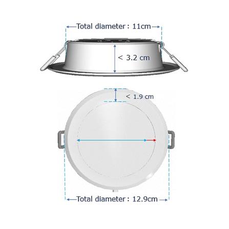 ดาวน์ไลท์ LED PANASONIC NNV70066WE1A 4 นิ้ว 9 วัตต์ DAYLIGHT สีขาว_6