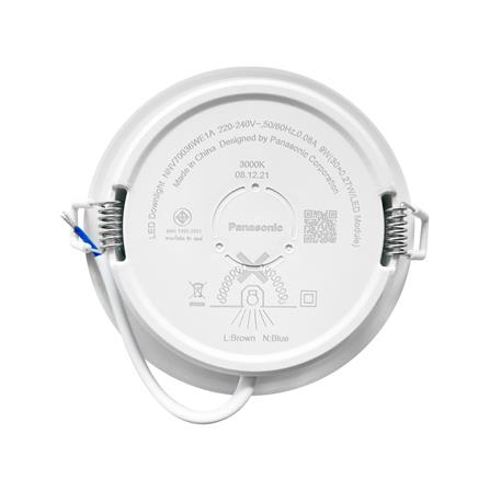 ดาวน์ไลท์ LED PANASONIC NNV70036WE1A 4 นิ้ว 9 วัตต์ WARM WHITE สีขาว_2