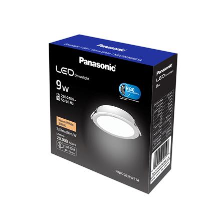 ดาวน์ไลท์ LED PANASONIC NNV70036WE1A 4 นิ้ว 9 วัตต์ WARM WHITE สีขาว_4