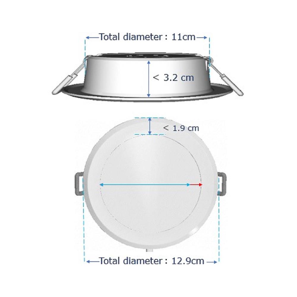ดาวน์ไลท์ LED PANASONIC NNV70046WE1A 4 นิ้ว 9 วัตต์ COOL WHITE ขาว