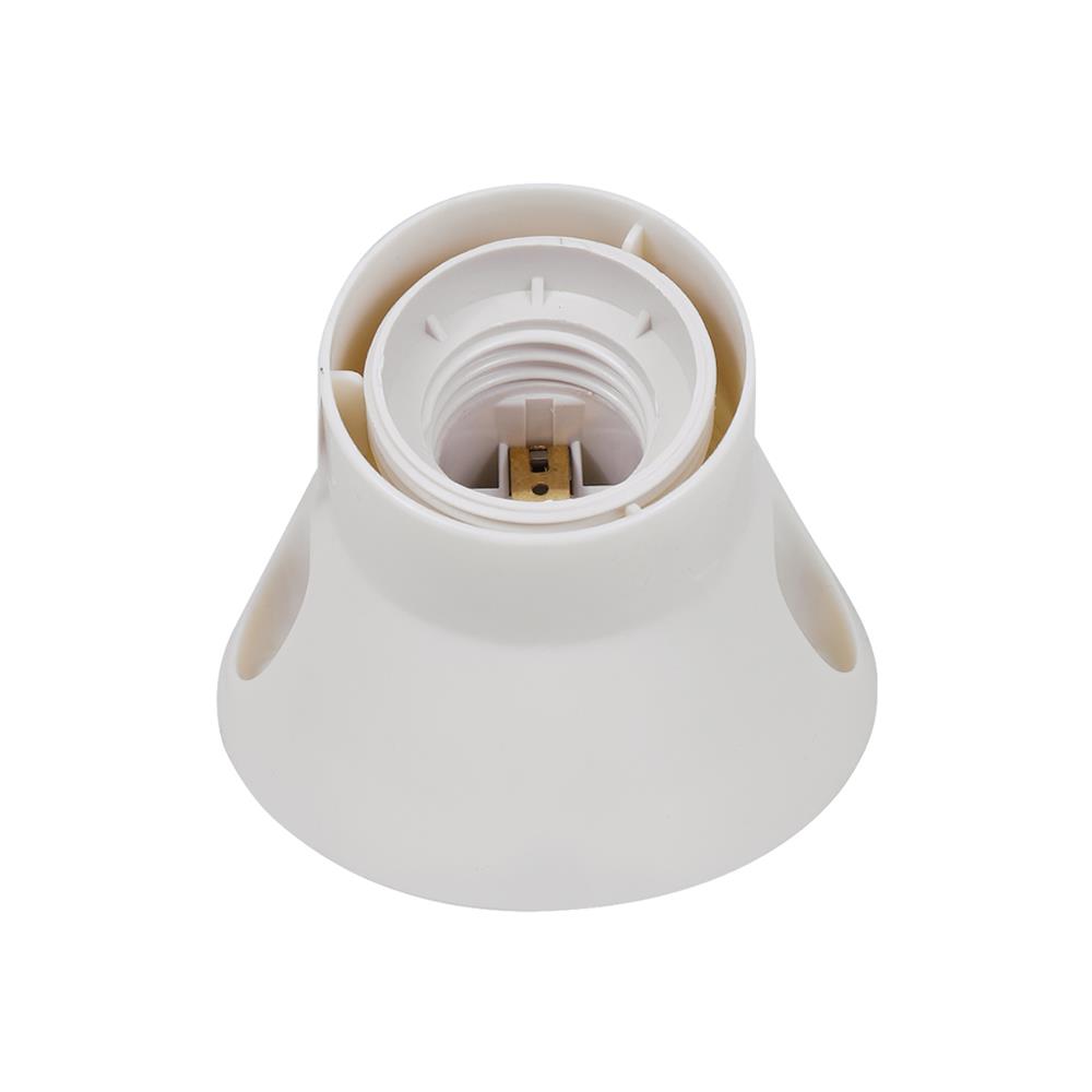 ขั้วหลอดแป้นแบบเอียง HI-TEK E27 HALAT00027 สีขาว