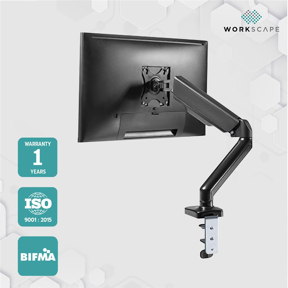 แขนจับจอมอนิเตอร์ WORKSCAPE SPRING สีดำ