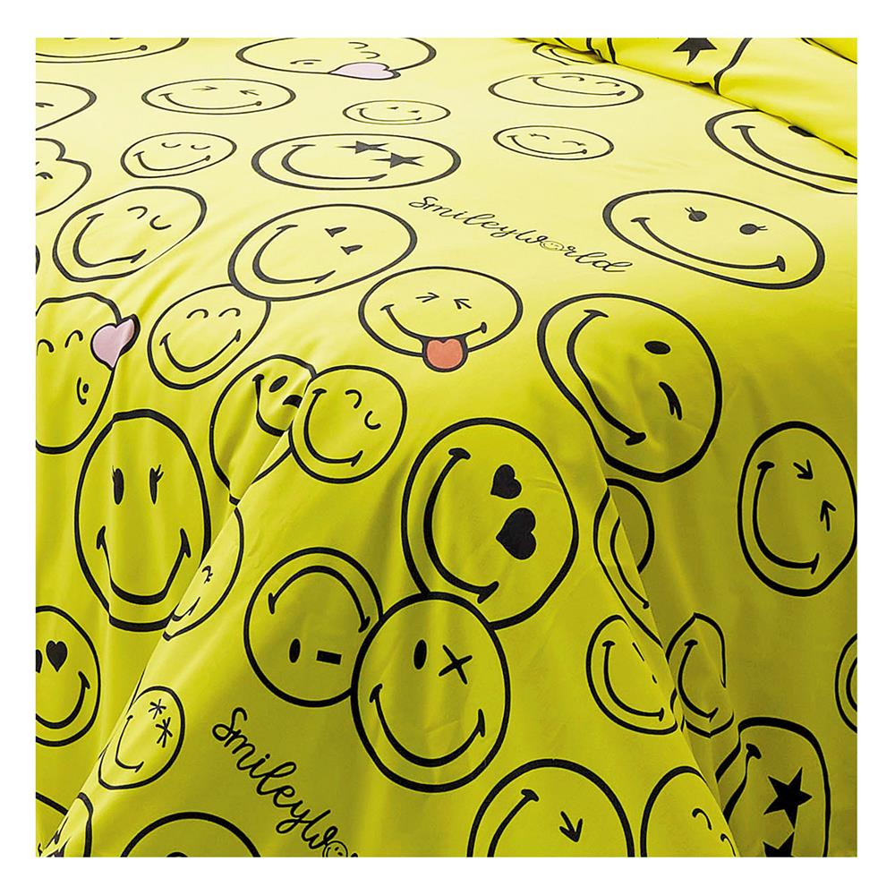 ชุดผ้าปูที่นอน 6 ฟุต 5 ชิ้น TULIP SMILEY WORLD 60012-DLC100