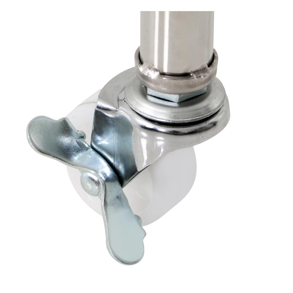 ราวตากผ้าบาร์คู่พับได้สเตนเลส 304 PLIM EMMA 1.2 ม. สีเงิน