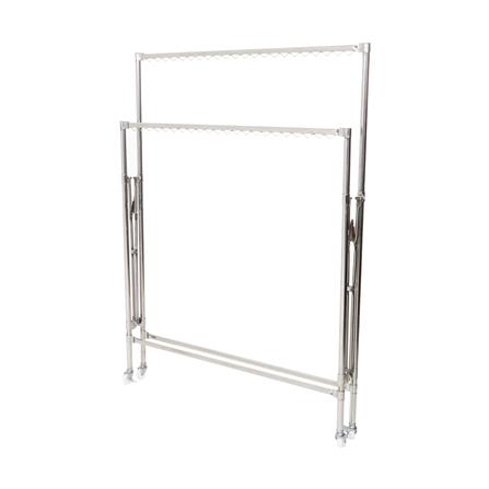 ราวตากผ้าบาร์คู่พับได้สเตนเลส 304 PLIM EMMA 1.2 ม. สีเงิน_2